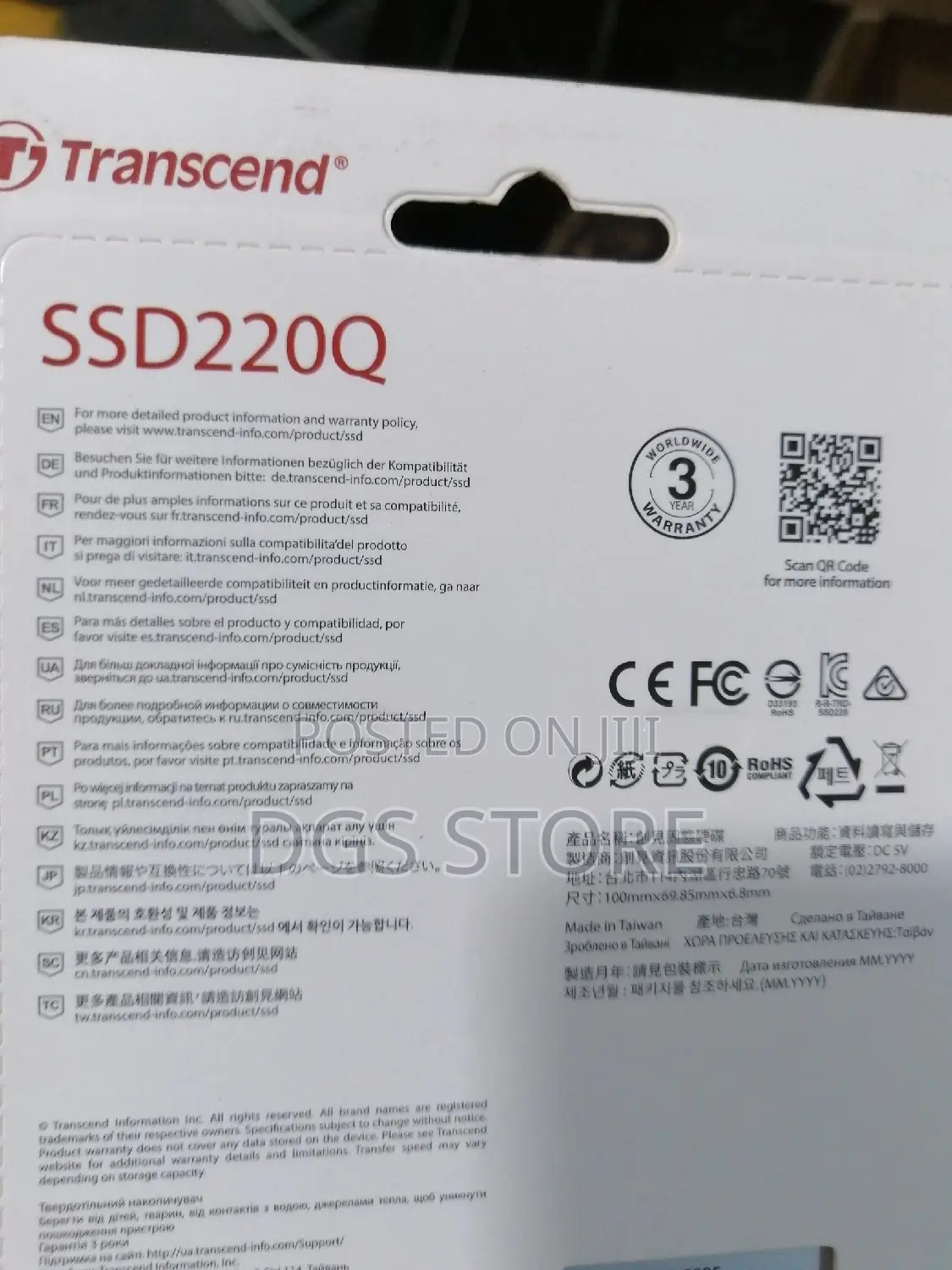 Transcend Ssd 1tb 220q