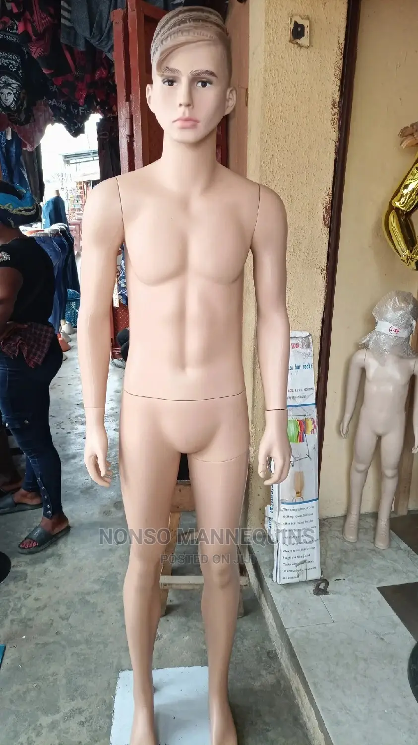 Full Body Slim Plastic Make Display Mannequins