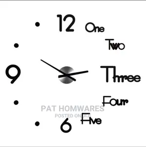 DIY Clock Acrylic Digital Wall Clock 3D