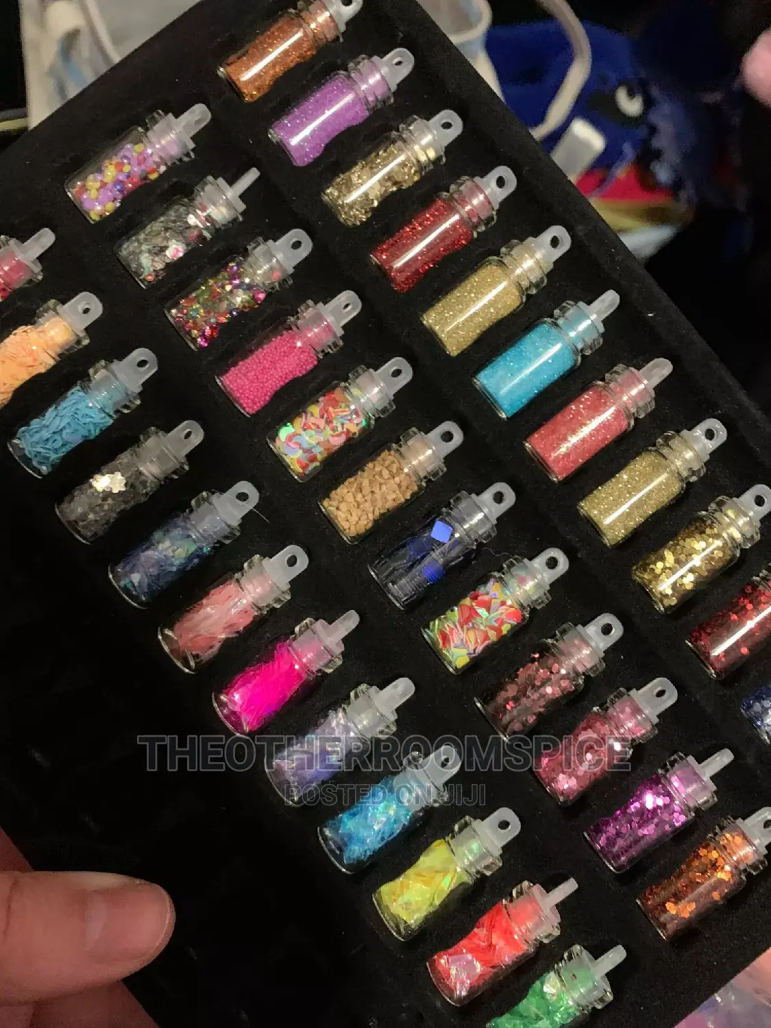 48pc Nail Art Glitter Powder Manicure Design Sticker Set