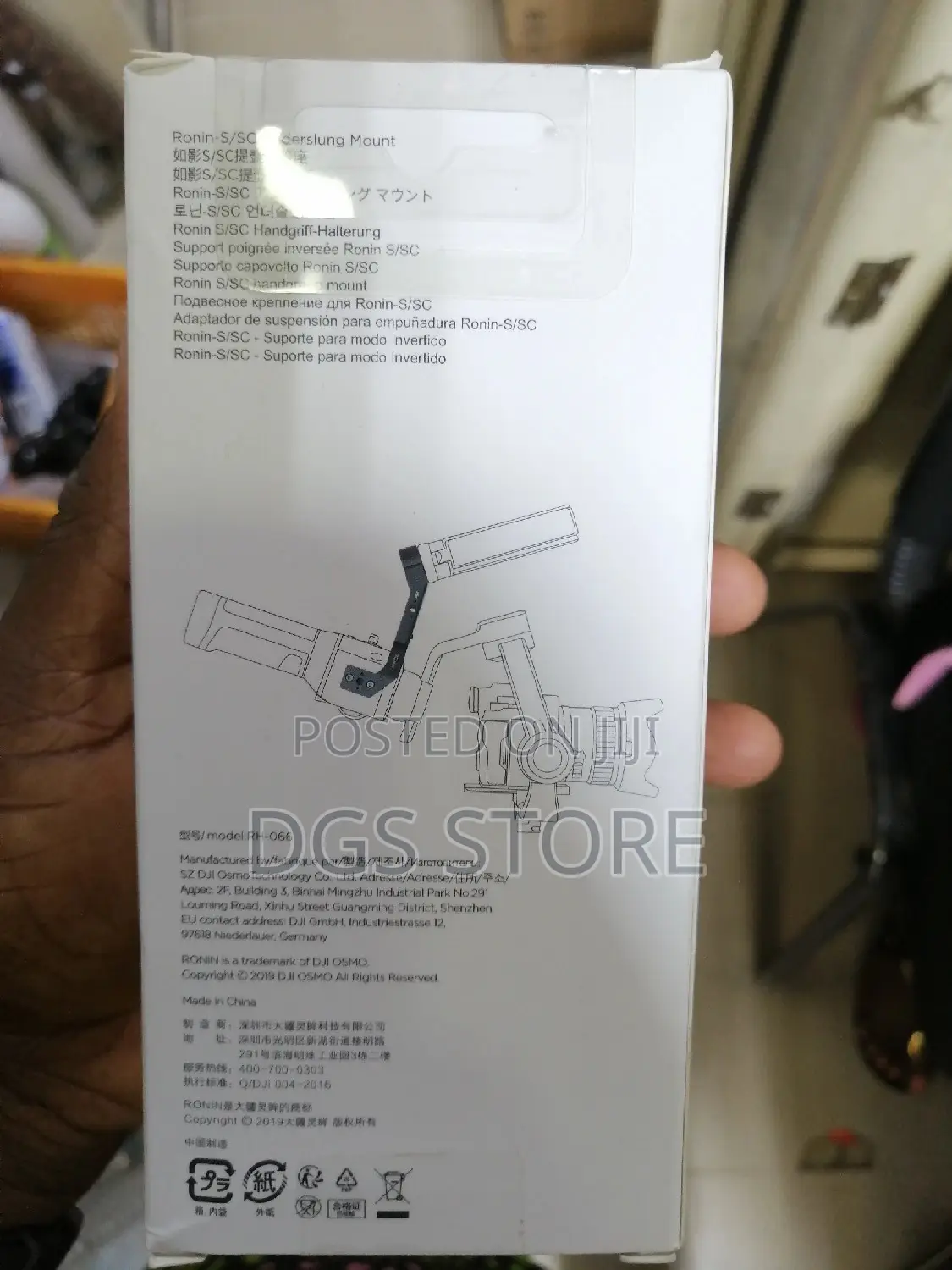 Dji Ronin S/Sc Hand Grip Mount