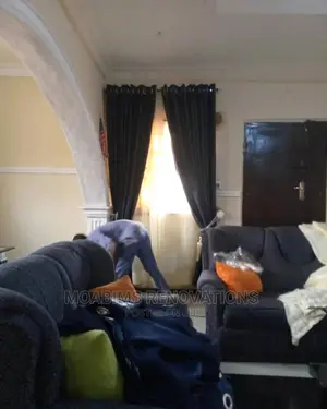 Navy Blue Curtain