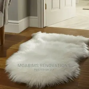 White Fur Rugs 3/5 Size More