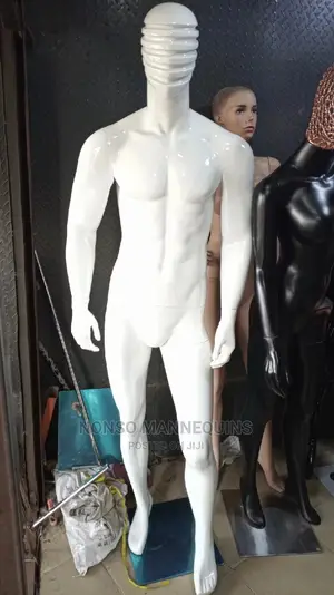 Fibre White Wire Face Display Mannequins