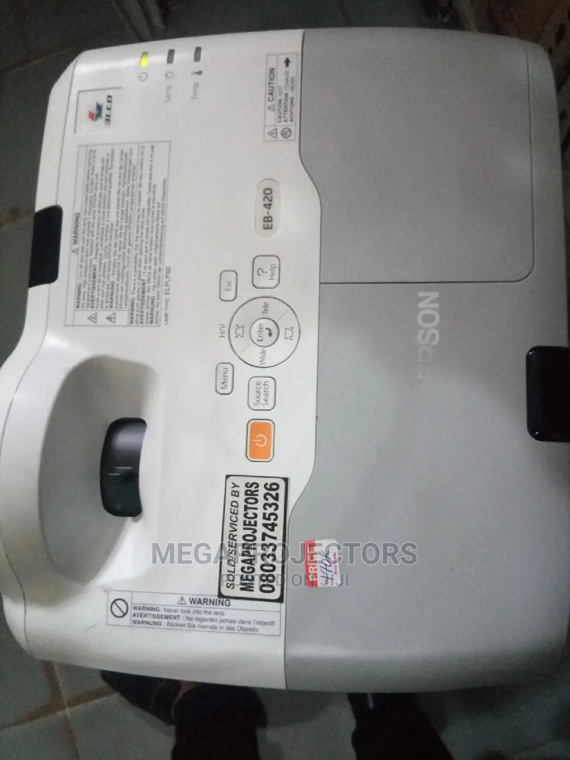 Wireless Epson Short Throw Projector EB-420