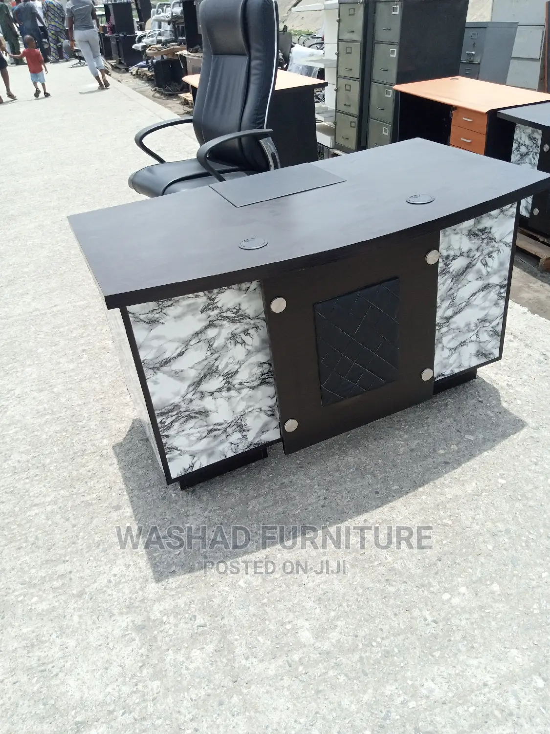 Executive Office Table With Cabinet