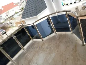 Stainless Handrail With Glass(Arc)