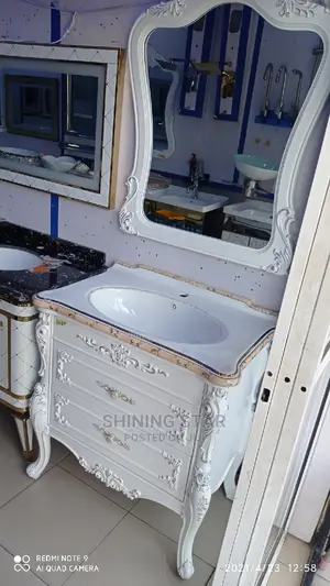 Executive Cabinet Basin With Marble Top