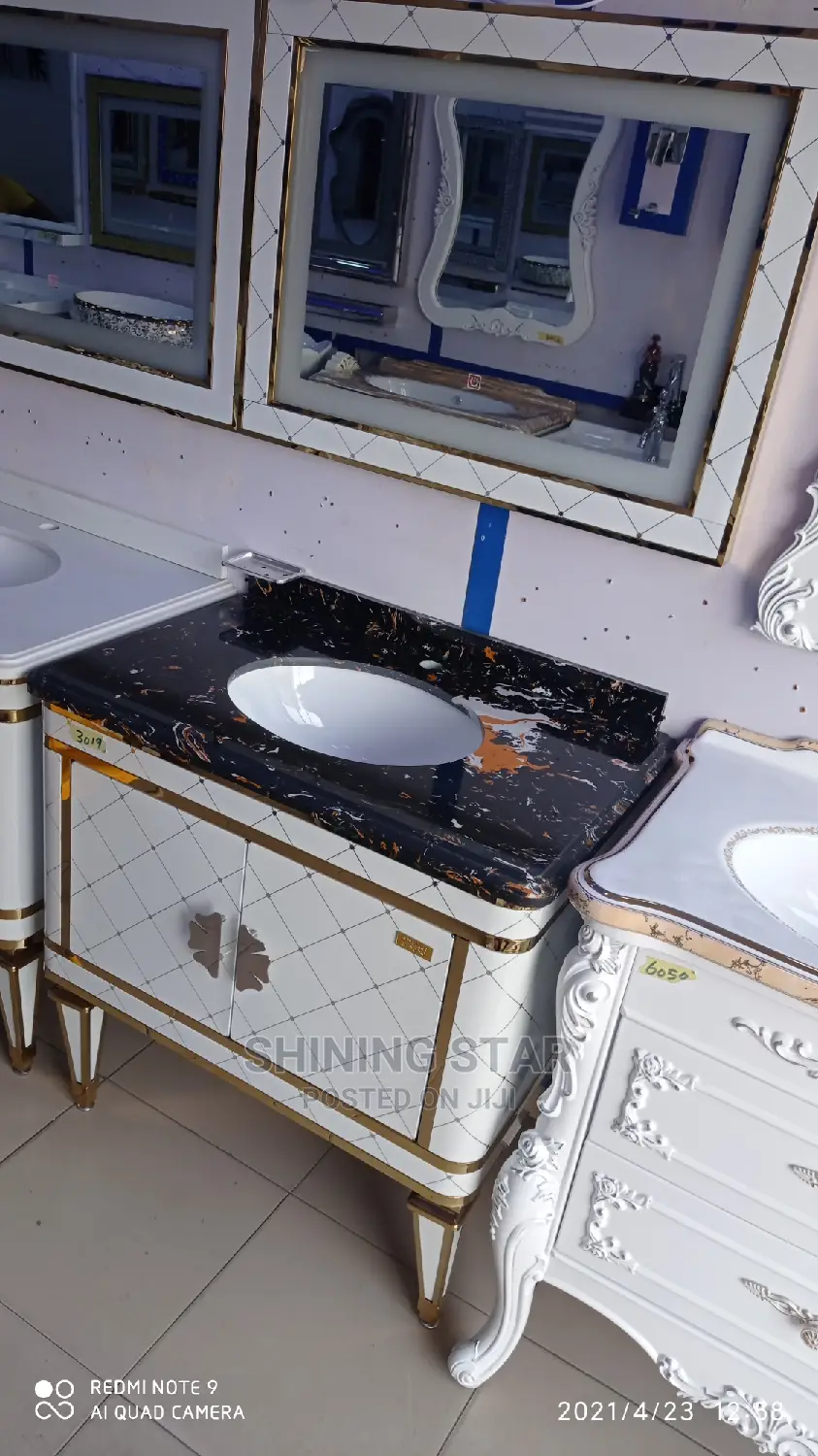Executive Cabinet Basin With Marble Top