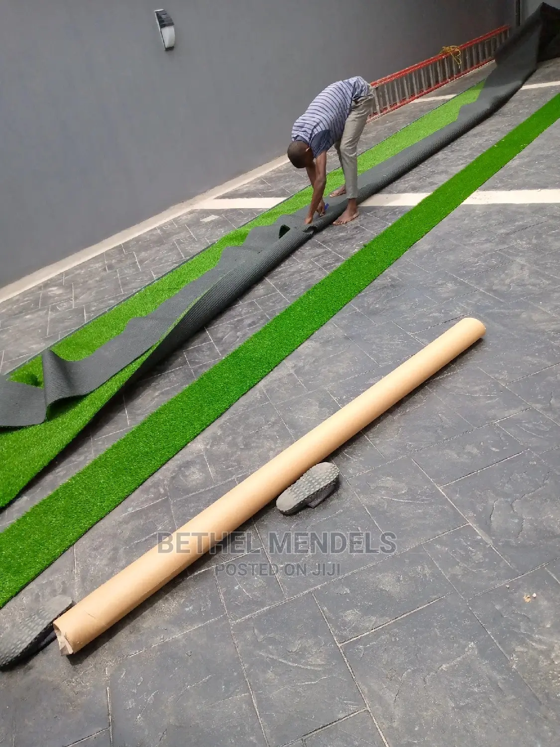 Pattern Artificial Grass Installation