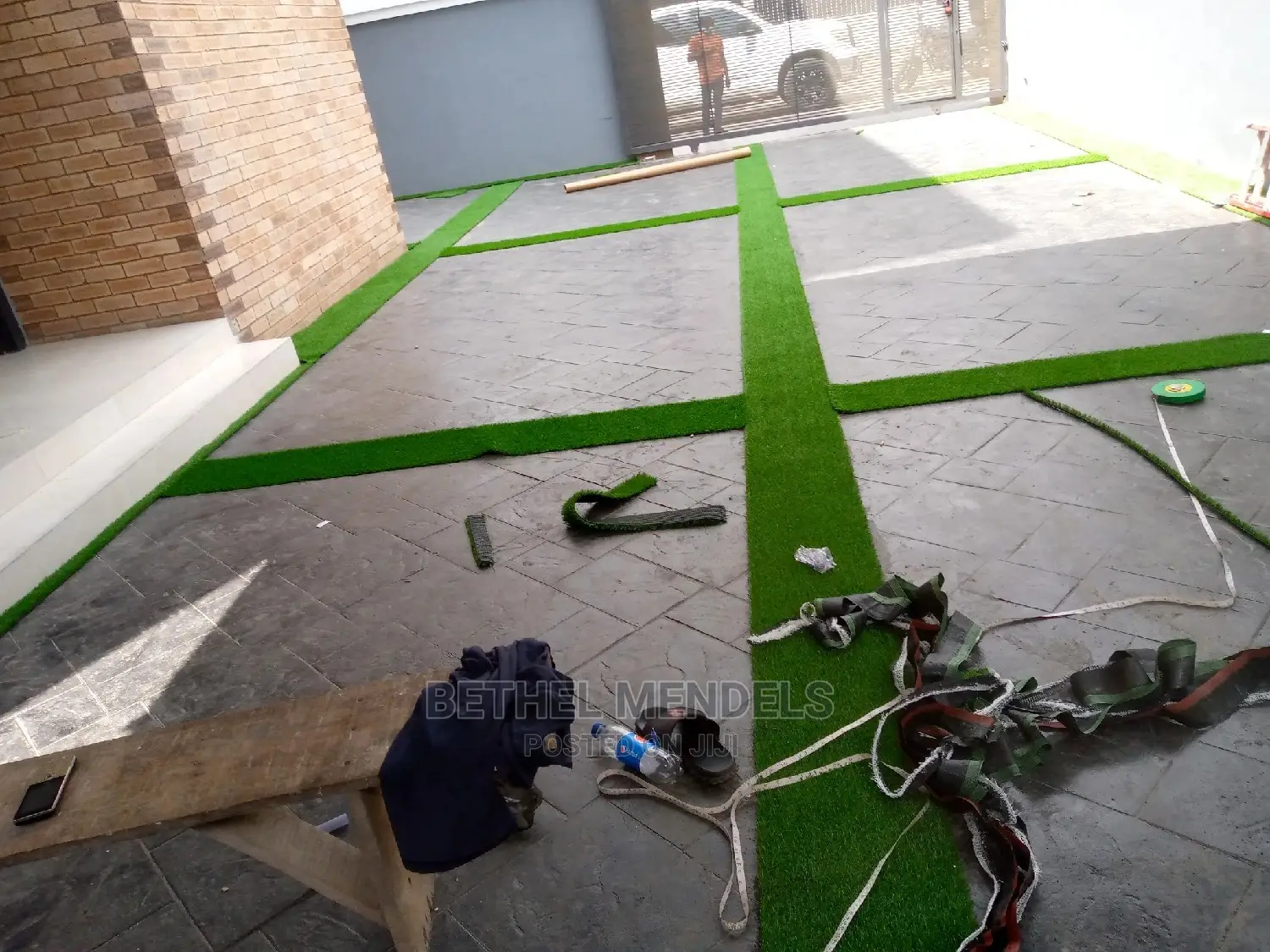 Pattern Artificial Grass Installation