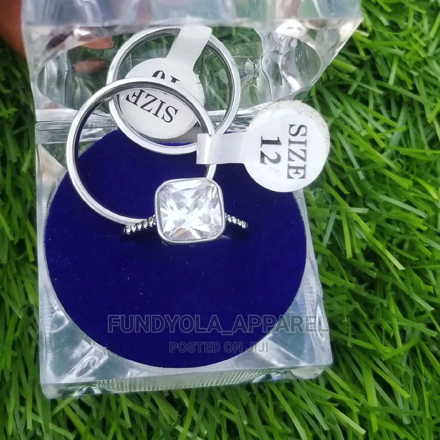 Silver Set Wedding Ring