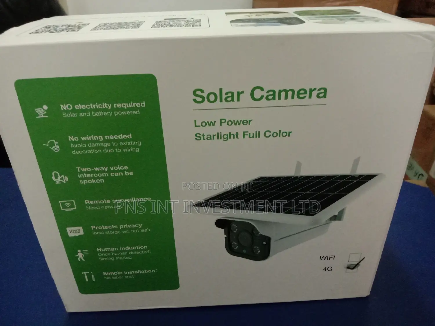 4G Low Power Solar CCTV Camera