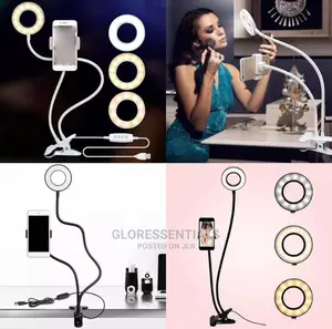 Phone Stand With Led Selfie Light