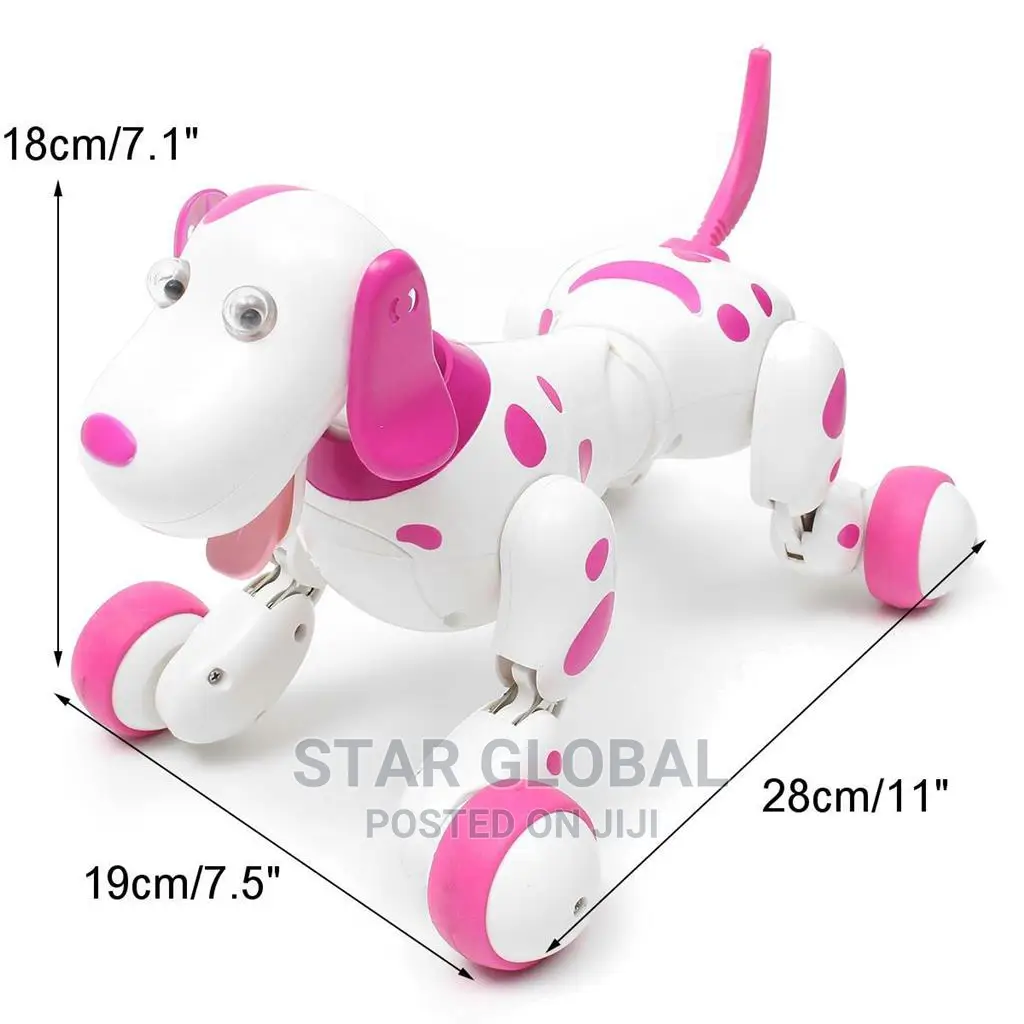 Smart Touch Sensor Dancing Voice Pink Rc Robot Dog
