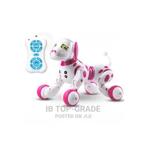 Smart Programming Children's Remote Control Pink Dog Robot