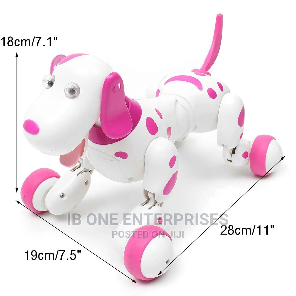 Intelligent Interactive Pink Robot Electronic Dog Toy