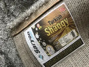 Plain Grey Turkish Center Rugs 5/7