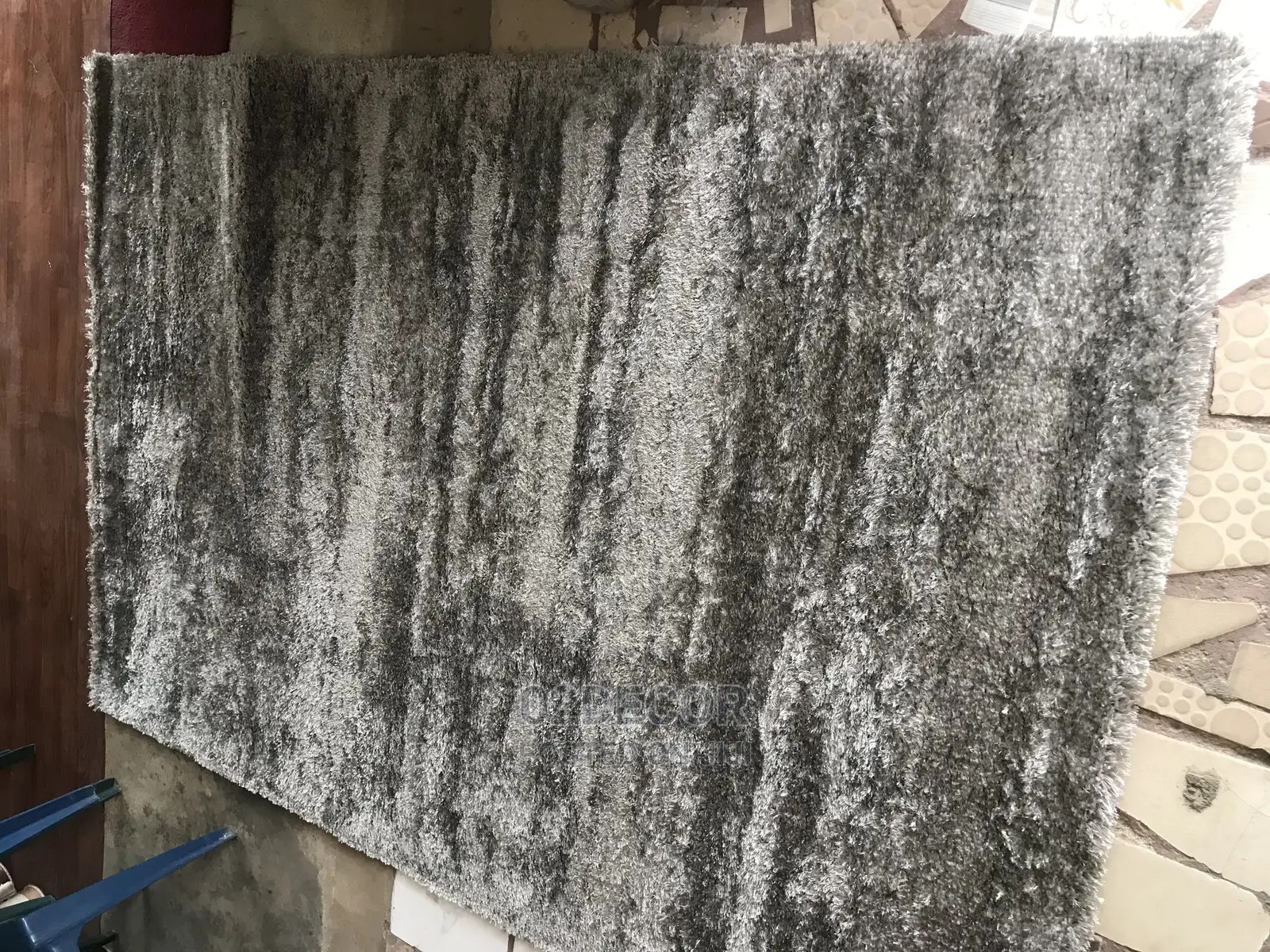 Plain Grey Turkish Center Rugs 5/7