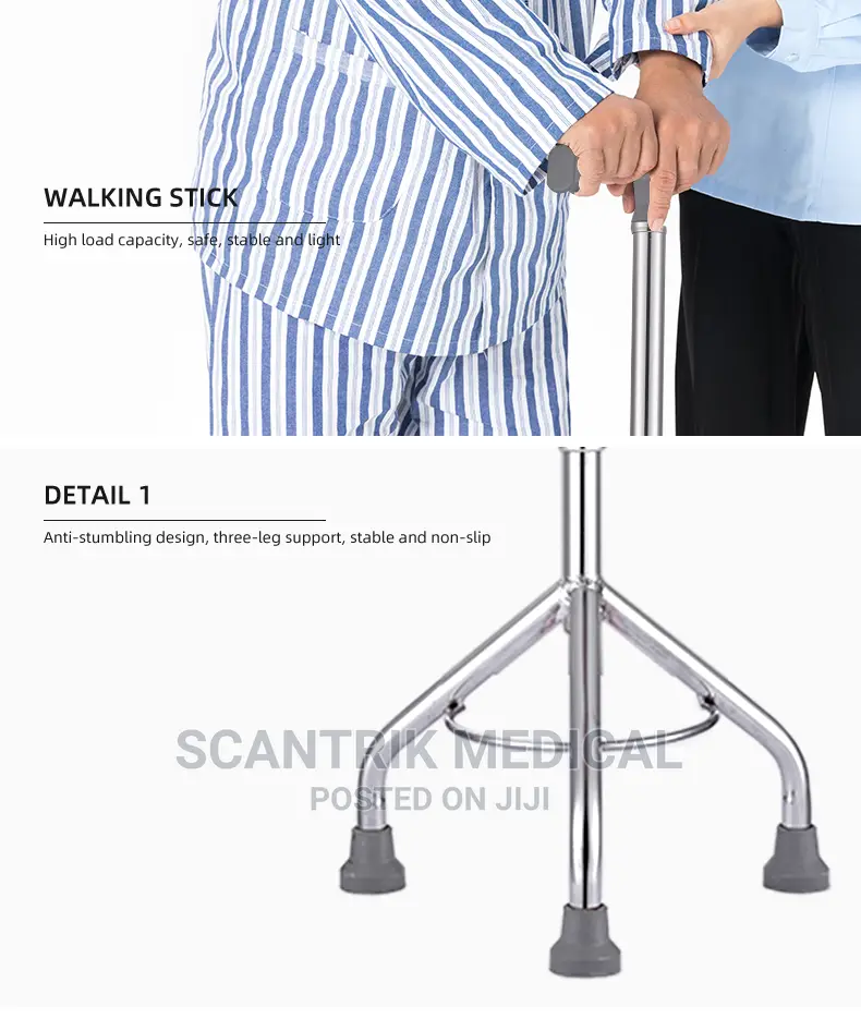 Rehabilitation Mobility Aids Walking Sticks With Four Foot