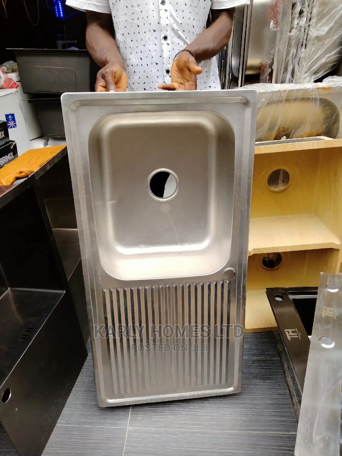 Single Single 3inchs Kitchen Cabinet Sink