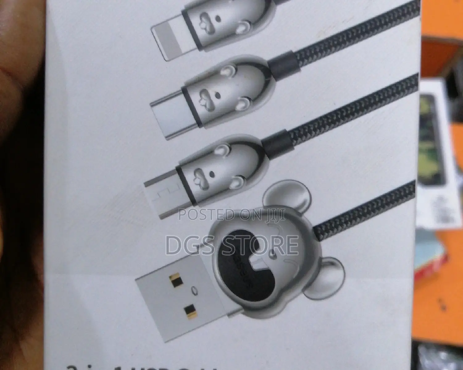 Baseus 3in1 Usb Cable Three Little Mouse