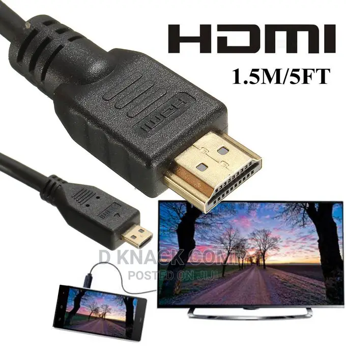 High Speed Micro Hdmi Male Adapter Converter Cable 1.5m
