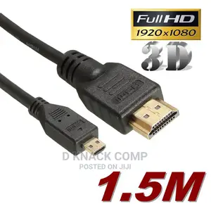 High Speed Micro Hdmi Male Adapter Converter Cable 1.5m