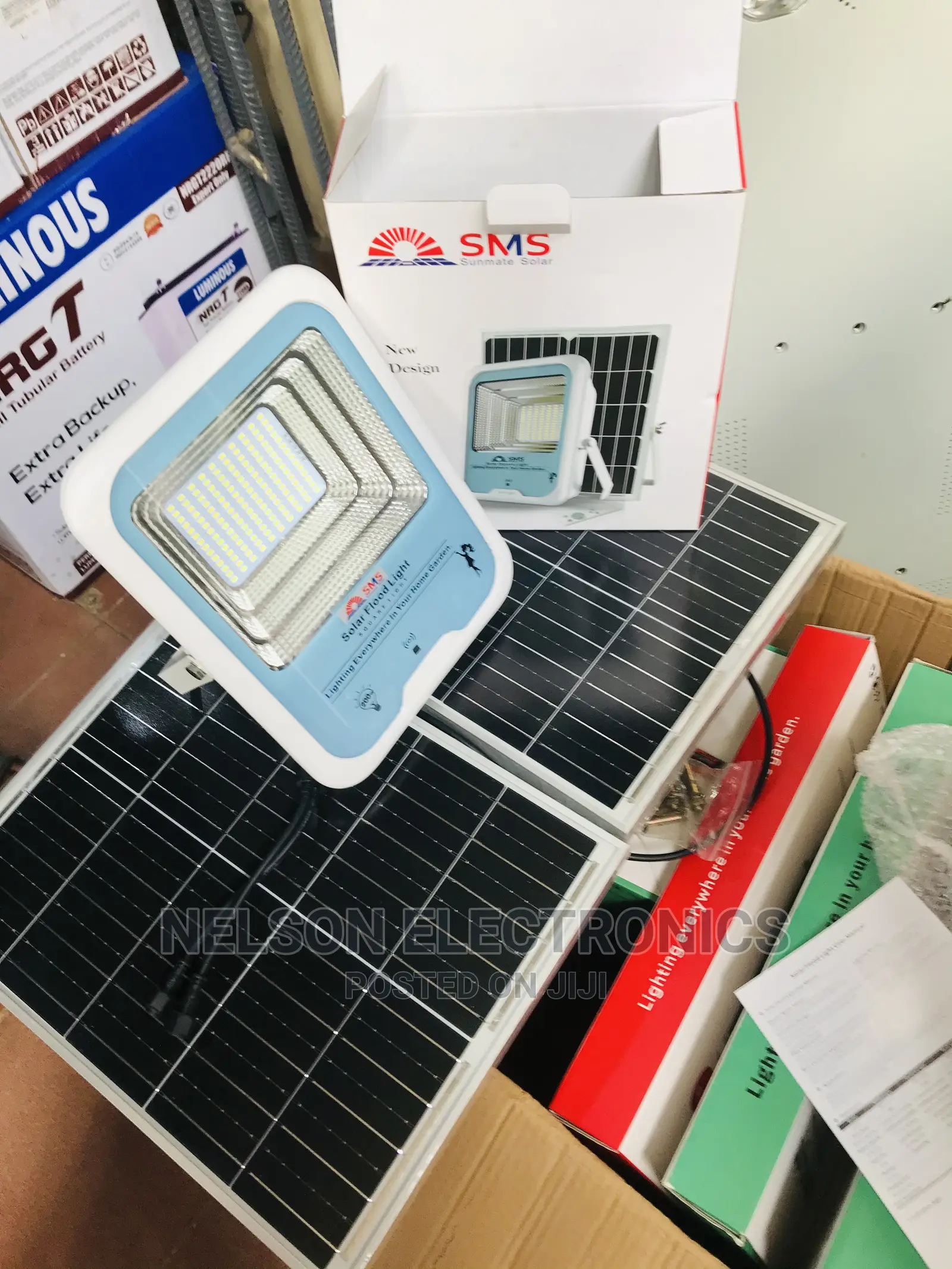 SMS Solar Flood Light Double Panel 200watt With 2ye Warran