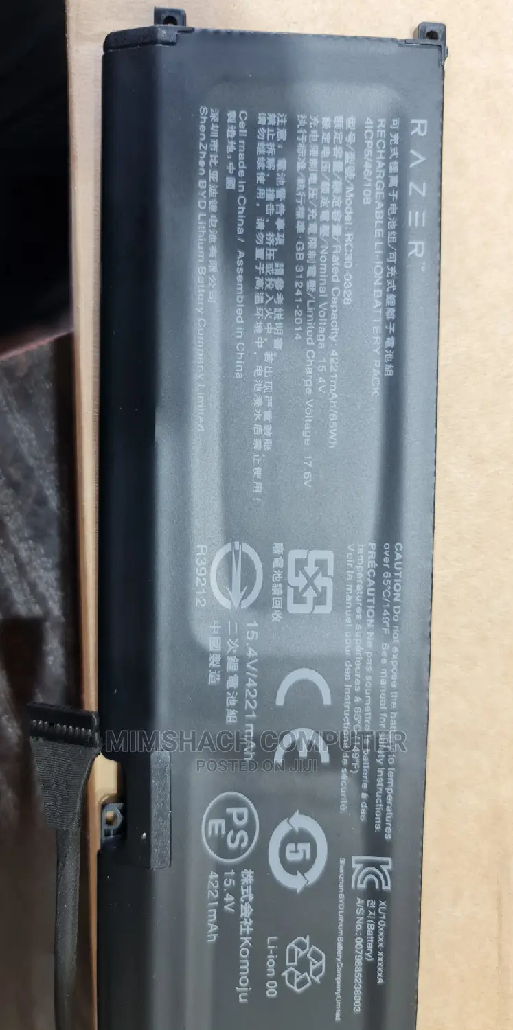 Razer Blade 15 Advanced Rz09-0330 Early2020 RTX2080 Battery