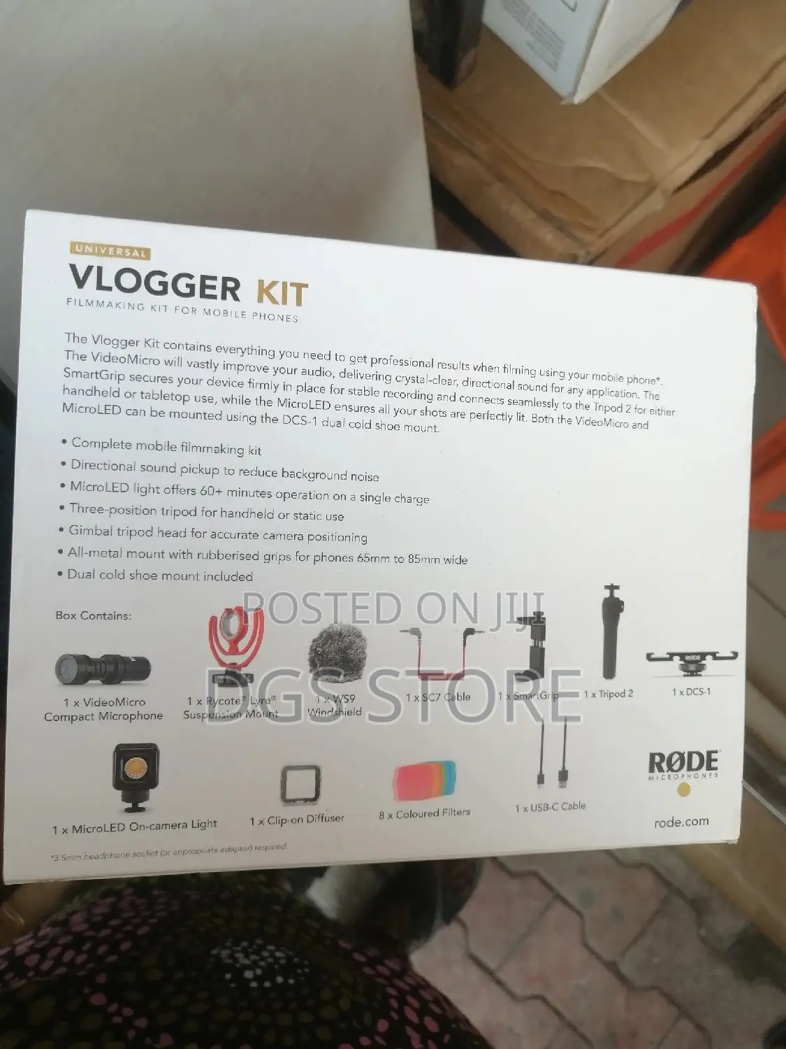 Rode Microphone Universal Vlogger Kit Filmmaking Kit