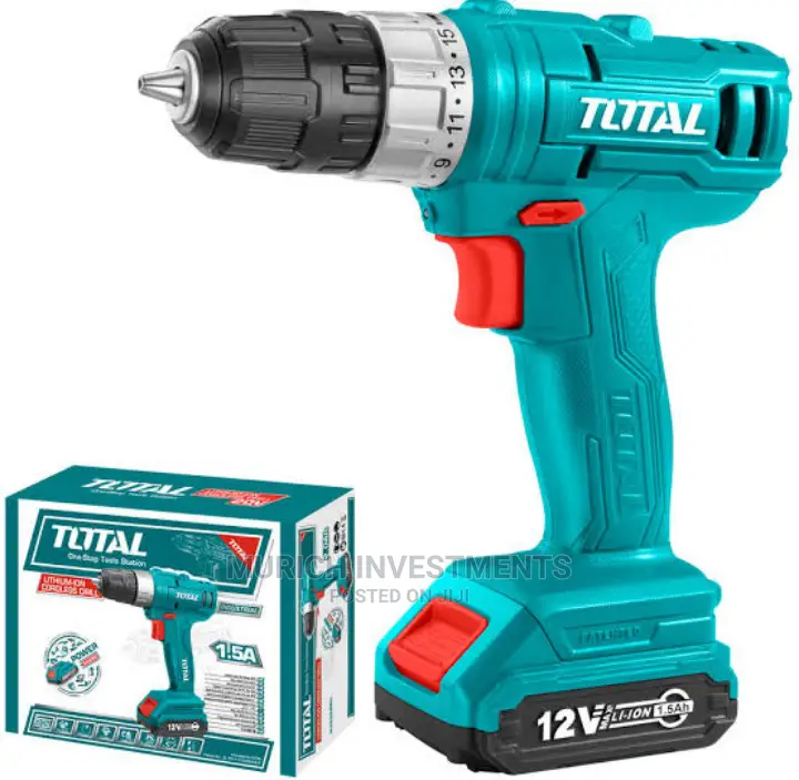 Total Lithium Ion Cordless Drill 12v