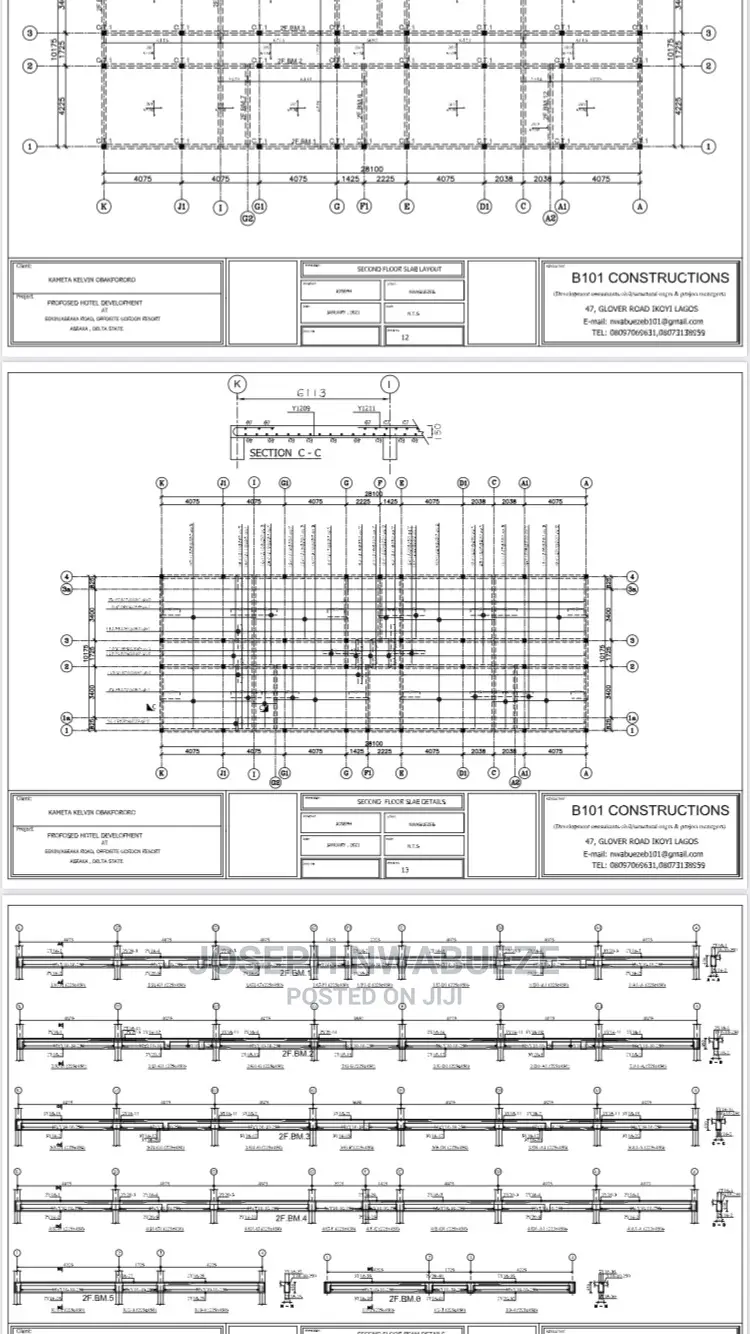 Structural Engineering Drawings Calculation Sheet.