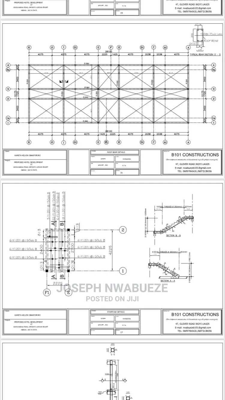 Structural Engineering Drawings Calculation Sheet.