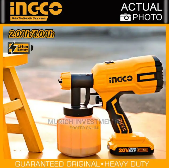 Lithium-Ion Cordless Spray Gun 20v
