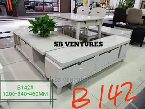 White Adjustable Turkey Tv Stand