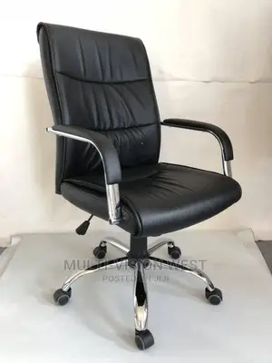 Office Swivel Chair Org With Leather Seat