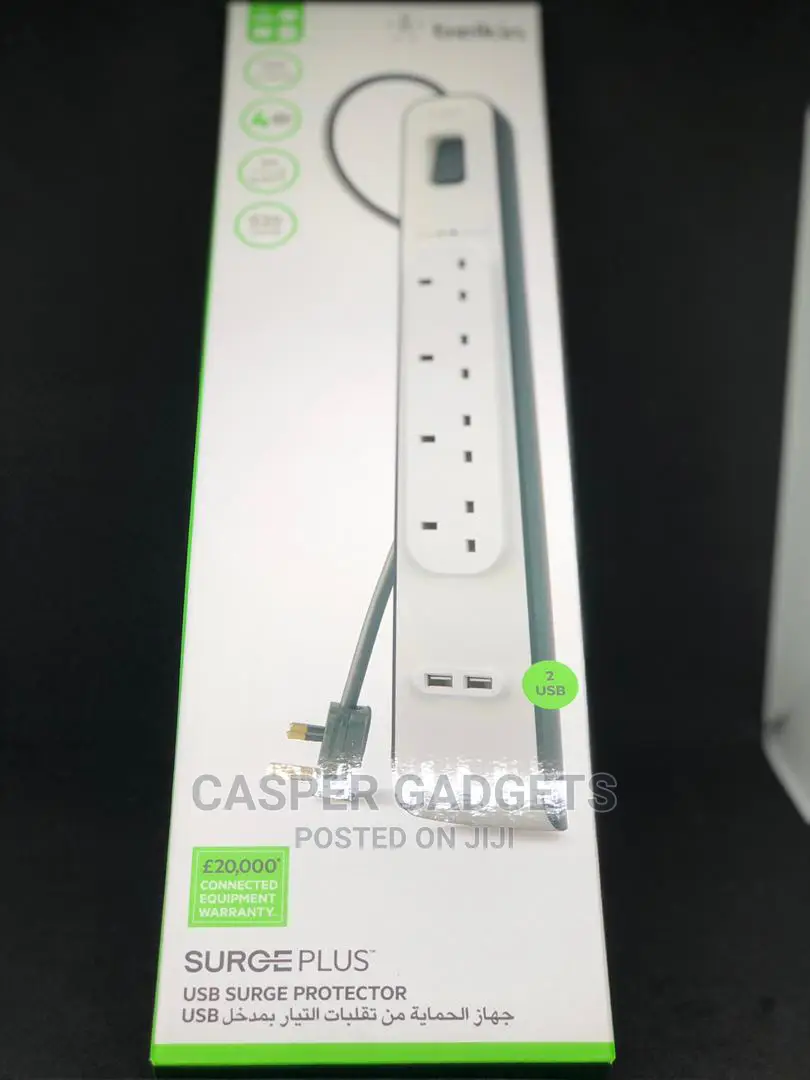 Belkin: Surge Plus 2 Usb Surge Protector With 4 Ports