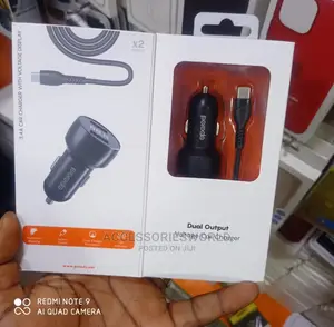 Porodo Voltage Display Car Charger 3.4