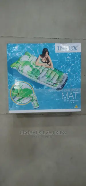 Sparkling Lime Soda Swimming Mat Floater
