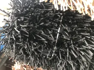 Plain Black Poly Shaggy (4/6)