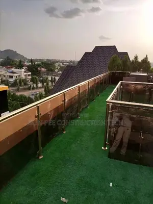 Golden Glass Handrail