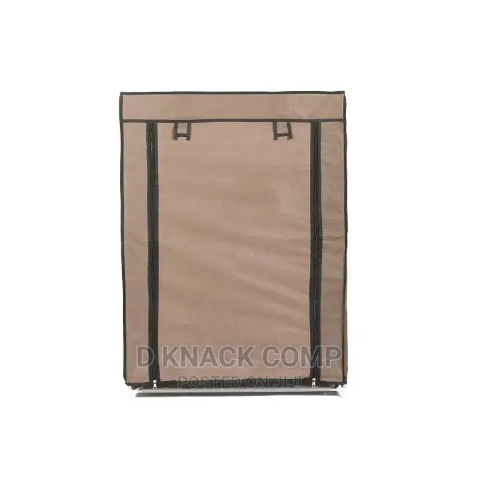 5 Layer 4grid Dustproof Shoe Rack Shelf Storage Closet-Brown