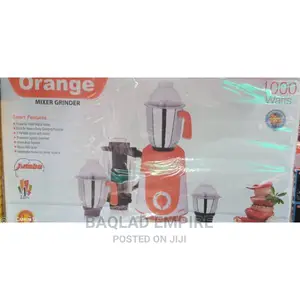 Orange Industrial Mixer Grinder 4 Piece Set 1000watts