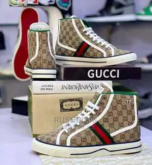 Gg Men’S Tennis 1977 High Top Sneaker ‘ Khaki ‘*
