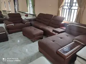 Executive 7 Seater Leather Living Room Chair