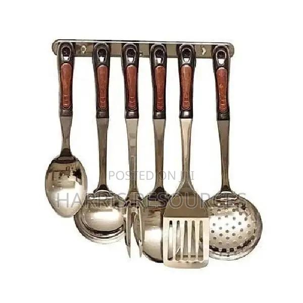 Cooking Set Utensils Spoon , Forks and Wall Rack
