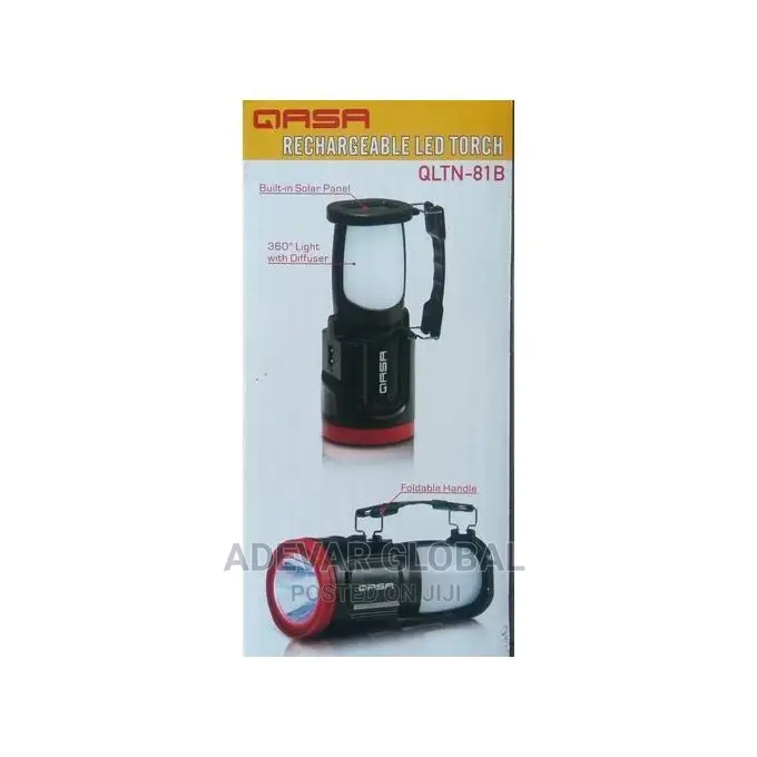 Qasa Rechargeable Lantern With Solar Panel