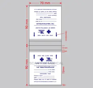 Pack of Plastic Medication Plastic Pill Bags