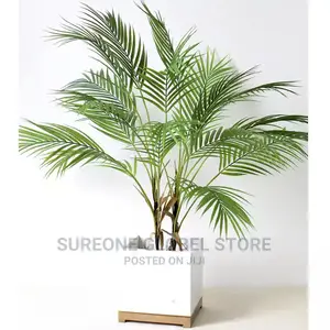 Green Artificial Palm Leaf Plastic Plants Gardenfake Plants